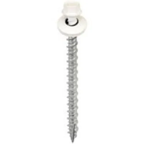 Acorn SW-MW25W250 Metal To Wood Screw, 2 1/2", White