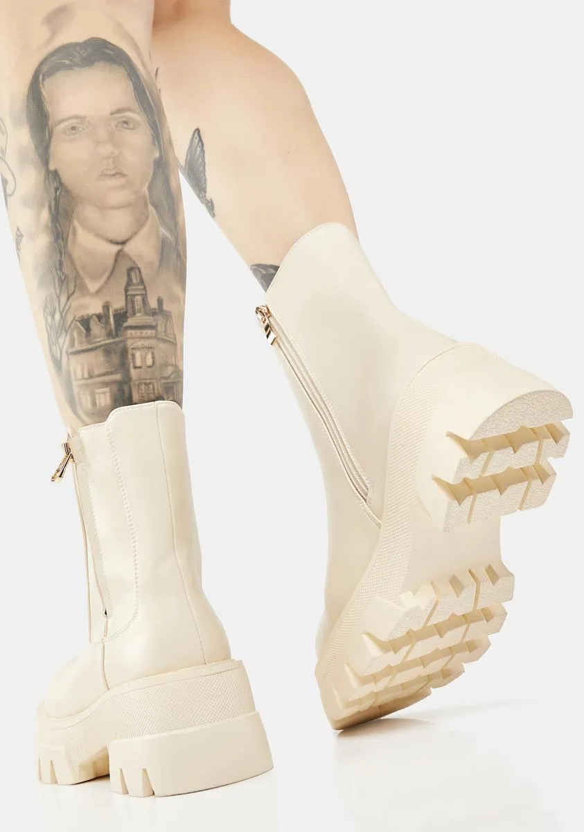 Beige Myles Chelsea Boots