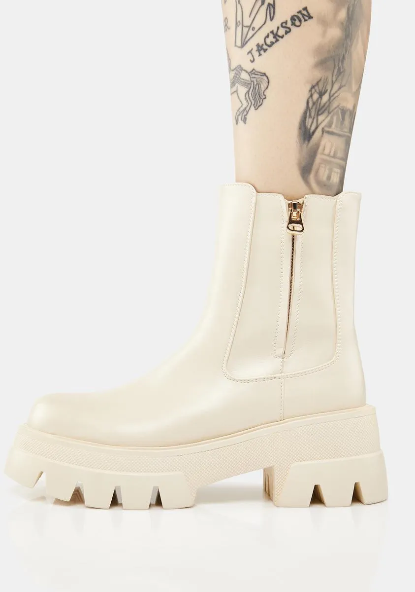 Beige Myles Chelsea Boots