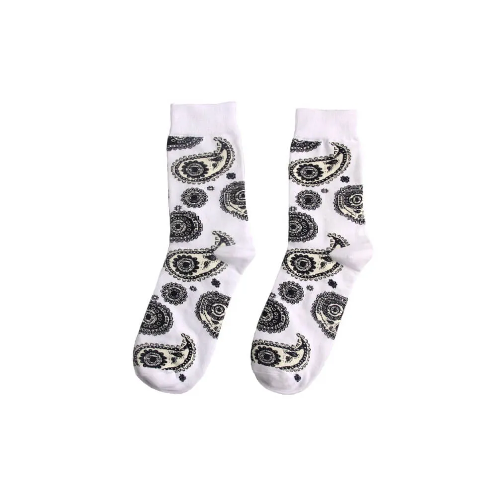 Black & White Bandana Socks