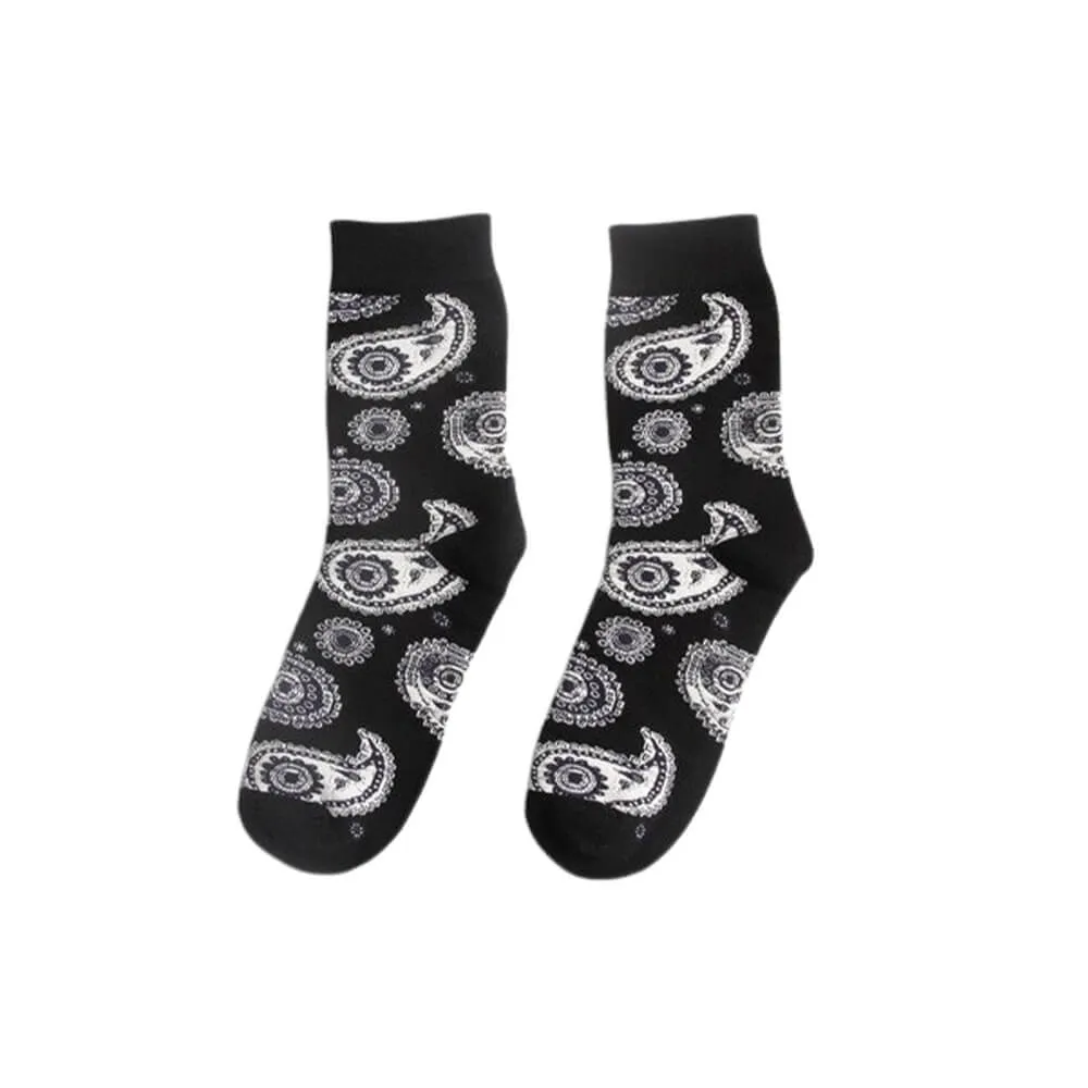 Black & White Bandana Socks