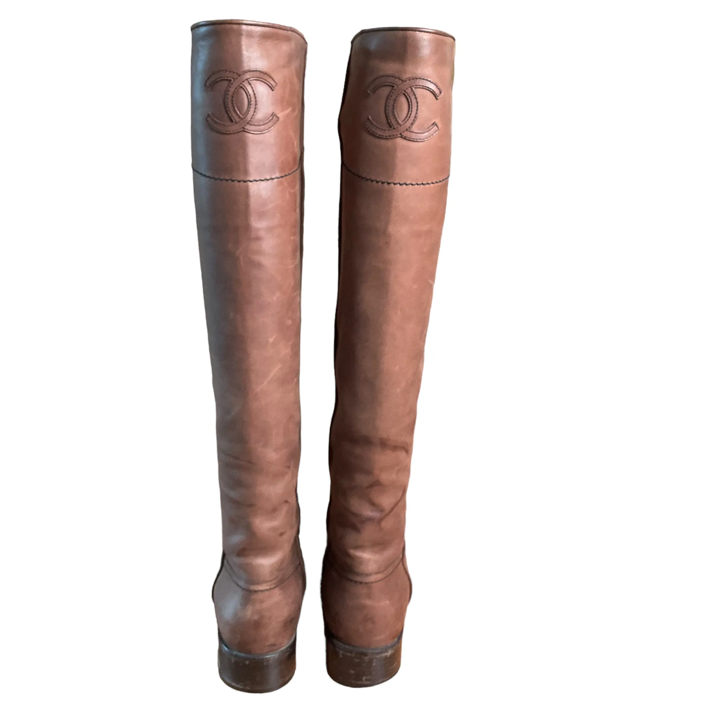 Chanel Riding Boots. Size 38.5