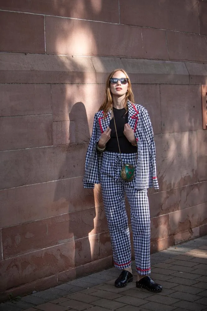 Chloe PJ set - black gingham