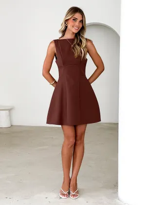 Clarissa Dress - Chocolate