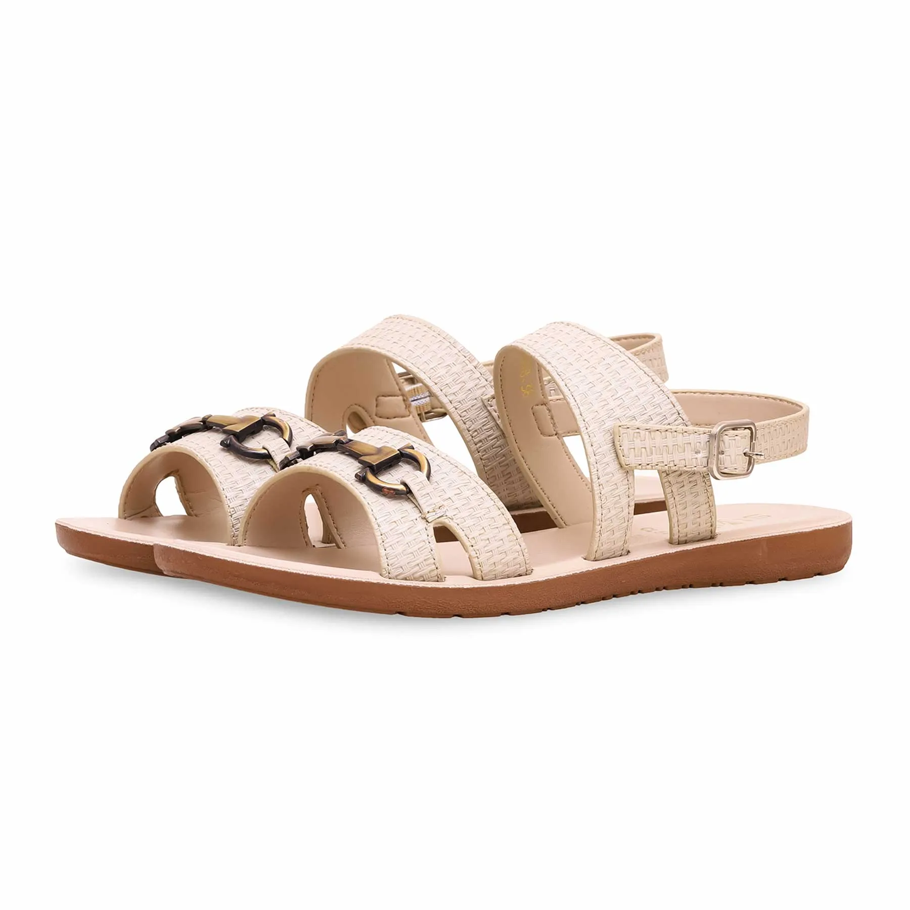 Cream Casual Sandal CL5418