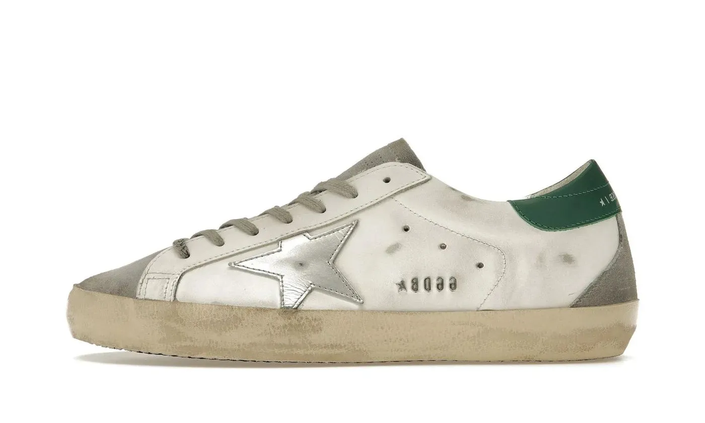 Golden Goose superstar sneakers white green