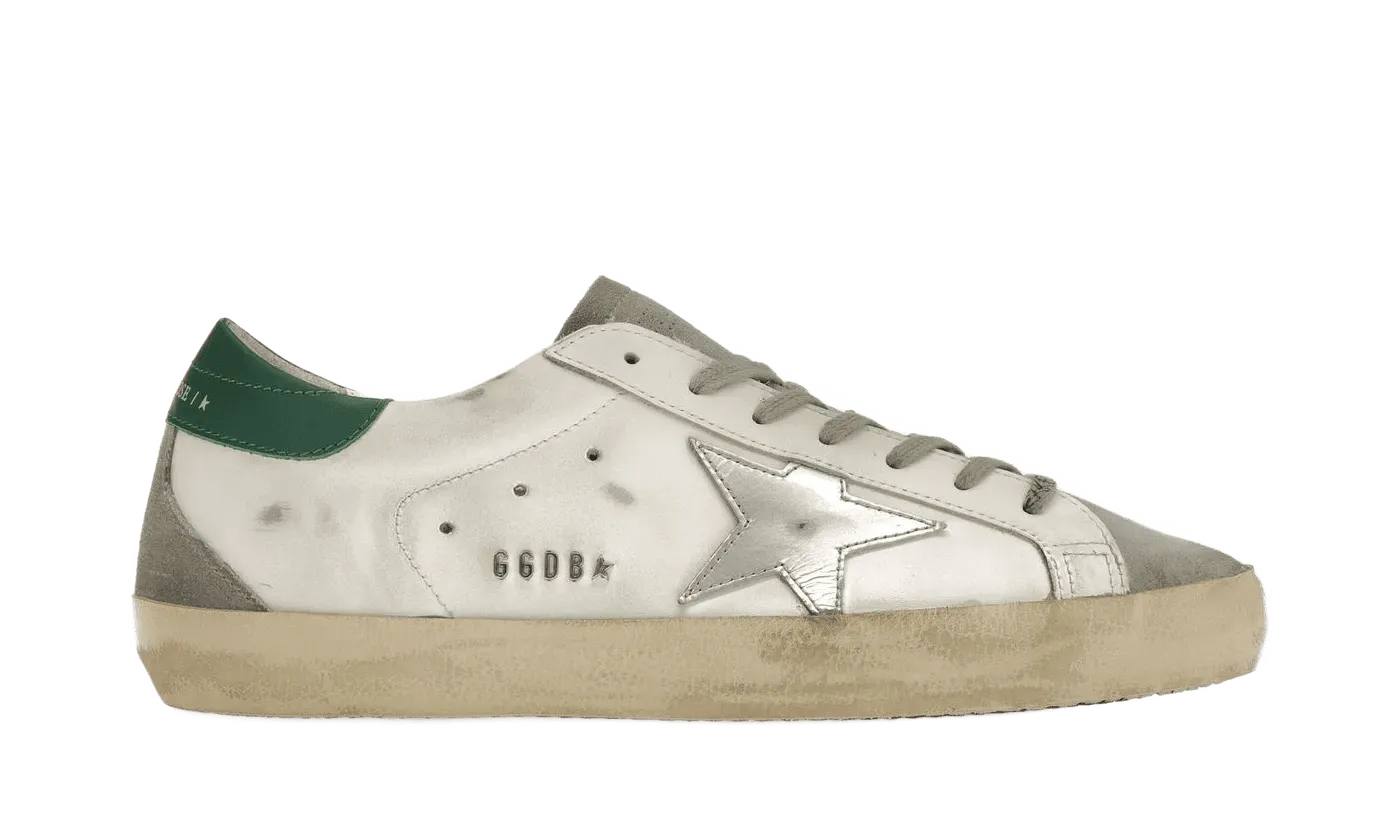 Golden Goose superstar sneakers white green