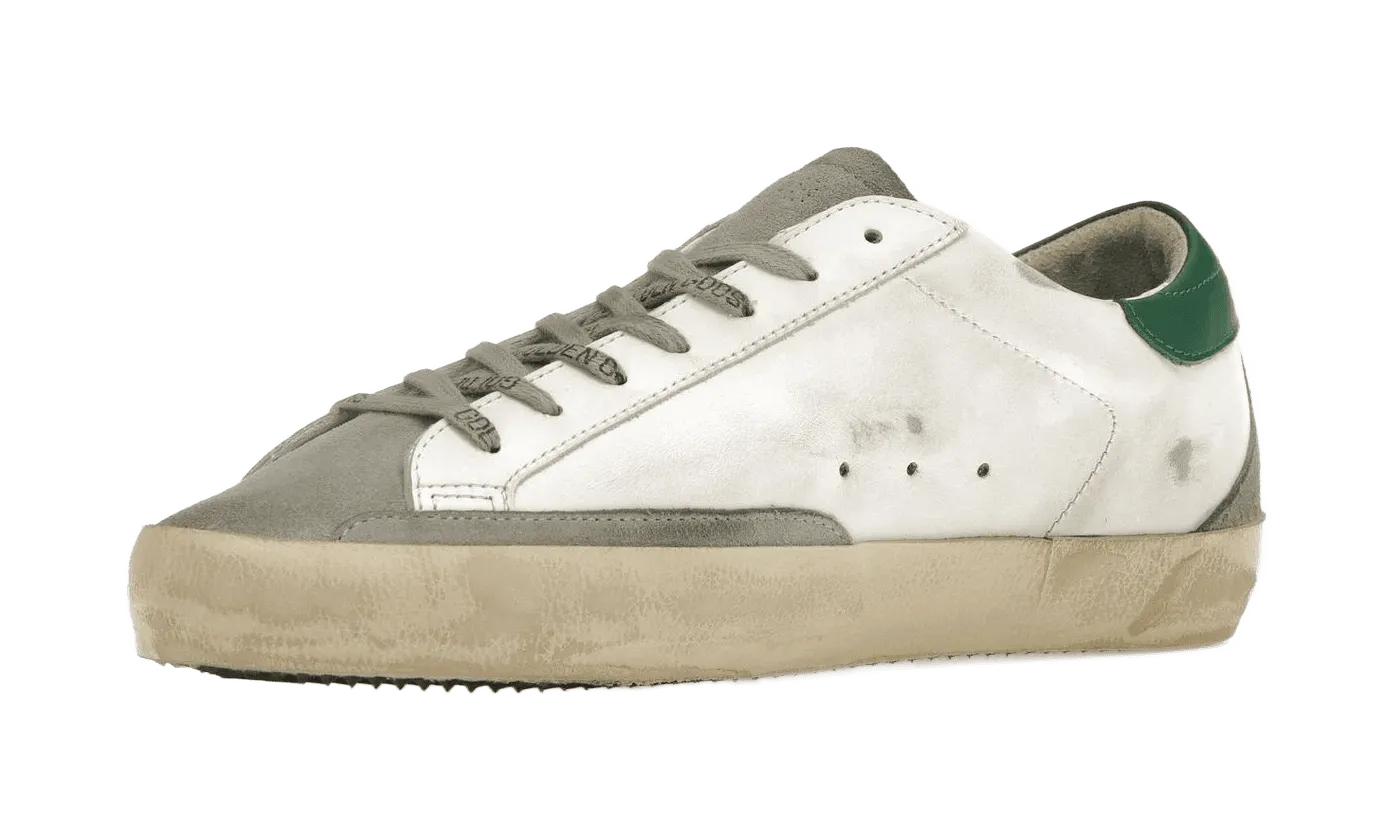 Golden Goose superstar sneakers white green