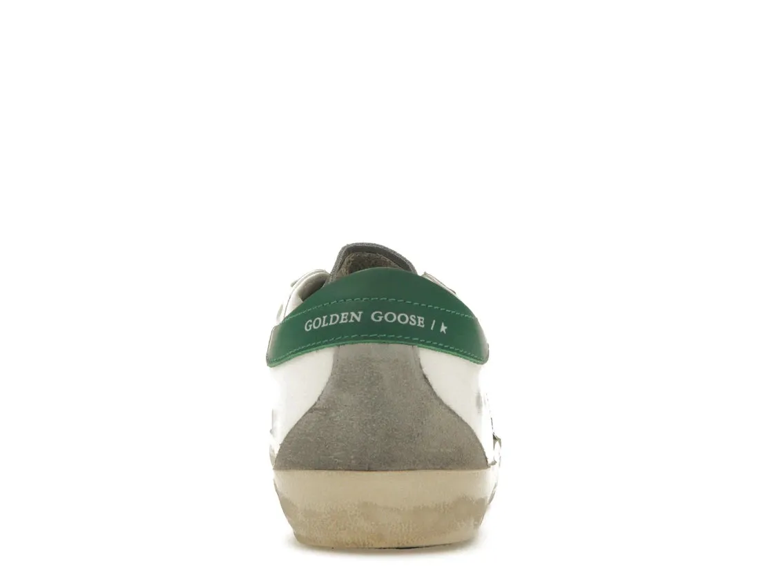 Golden Goose superstar sneakers white green