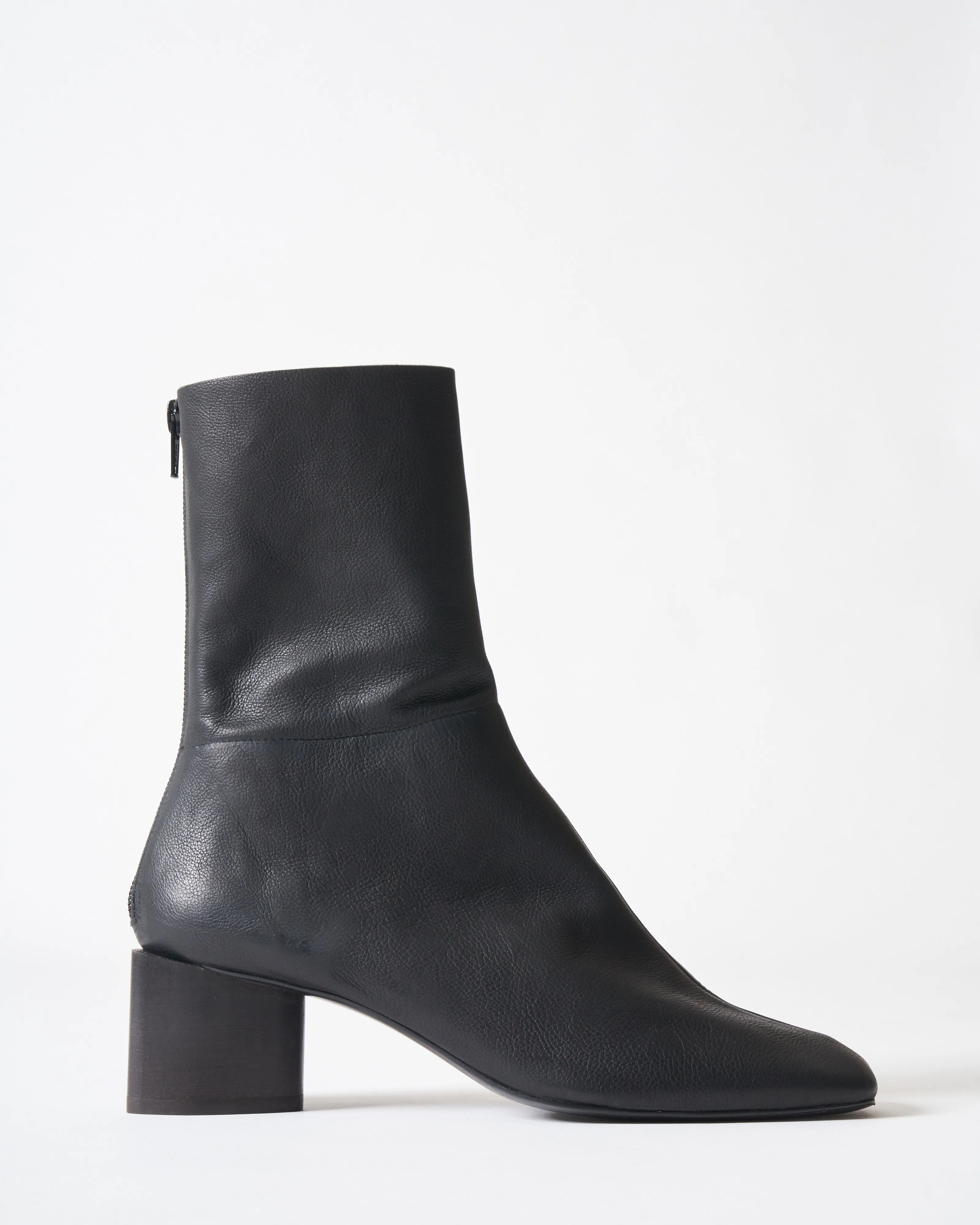 ida black heel boot