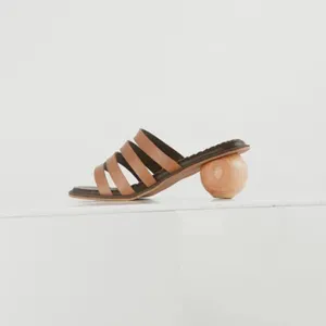 Isabel Round Heel Slip on Sandal