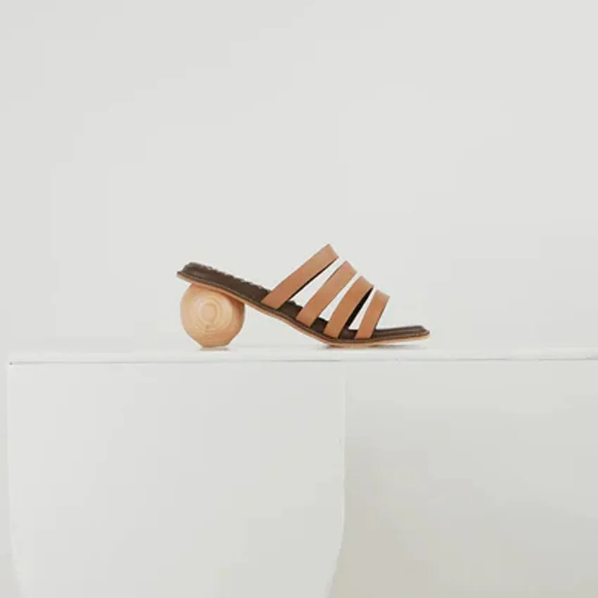 Isabel Round Heel Slip on Sandal