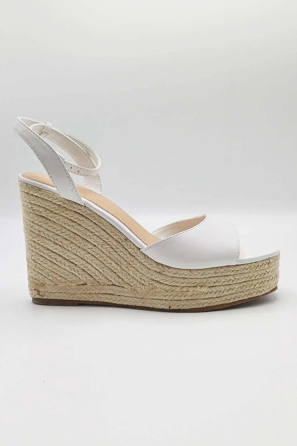 Kai Ankle Strap Wedges in White