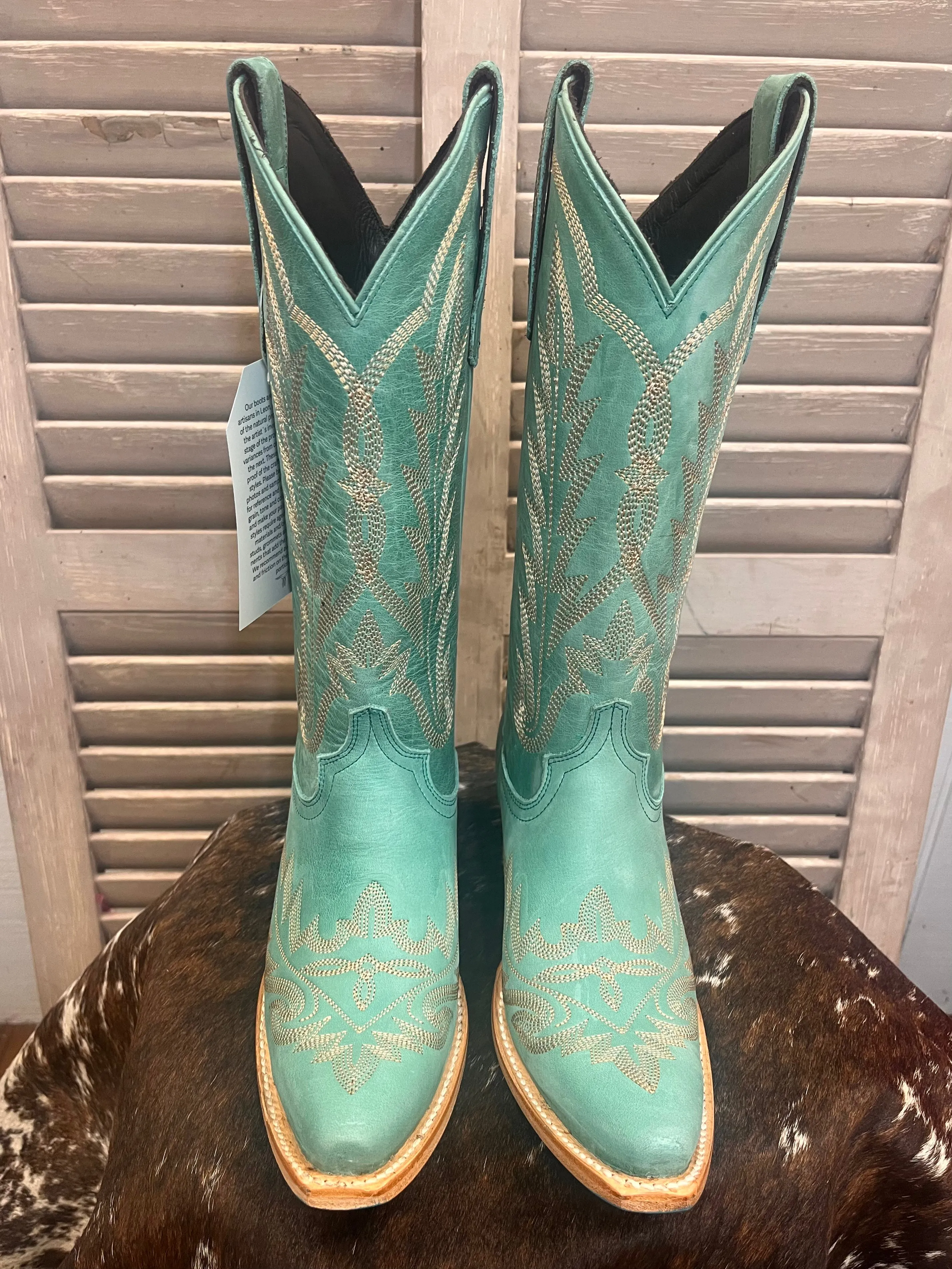 Lane Boots Women’s Taos Turquoise Lexington Cowgirl Boots LB0488P