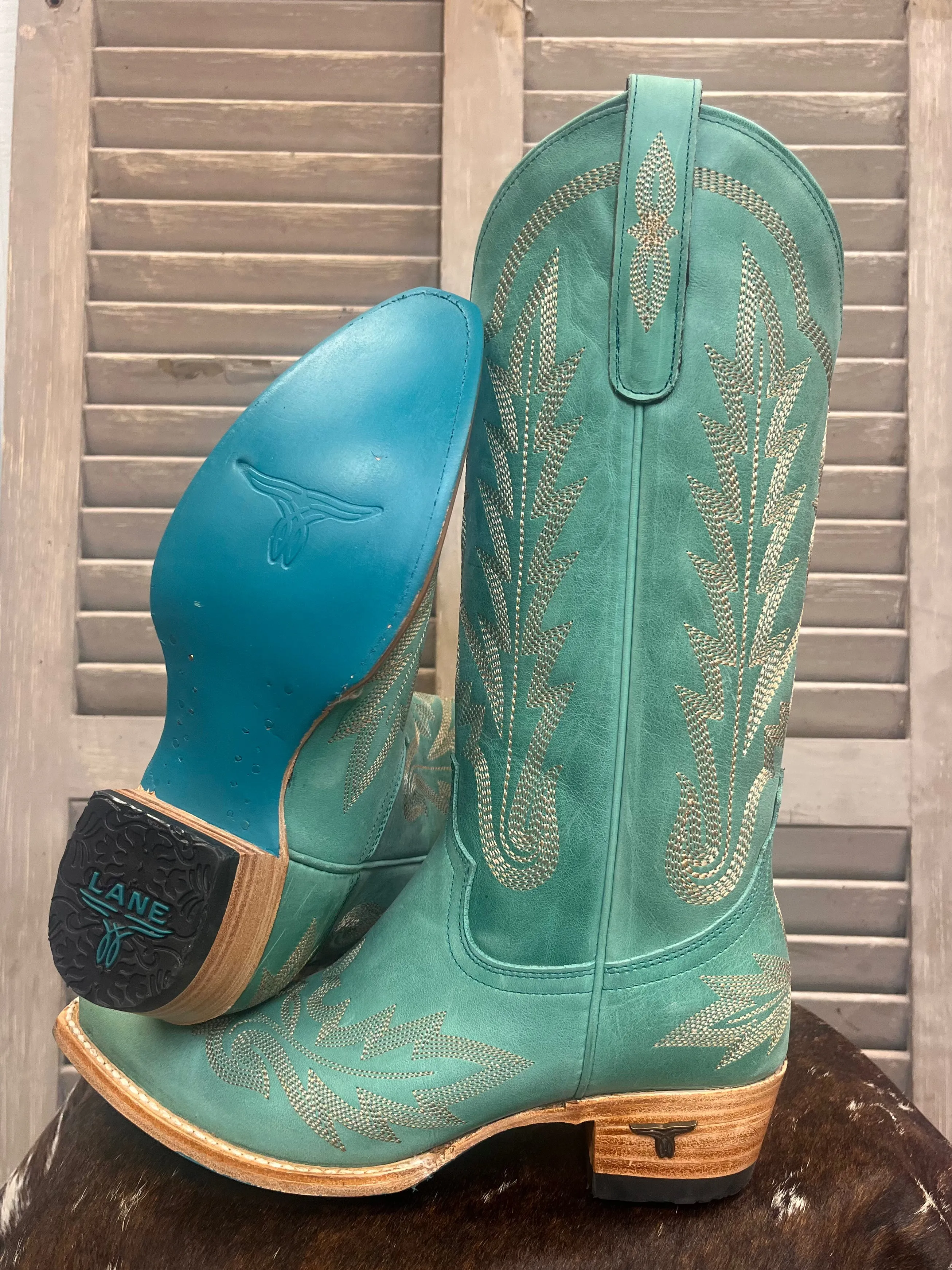 Lane Boots Women’s Taos Turquoise Lexington Cowgirl Boots LB0488P