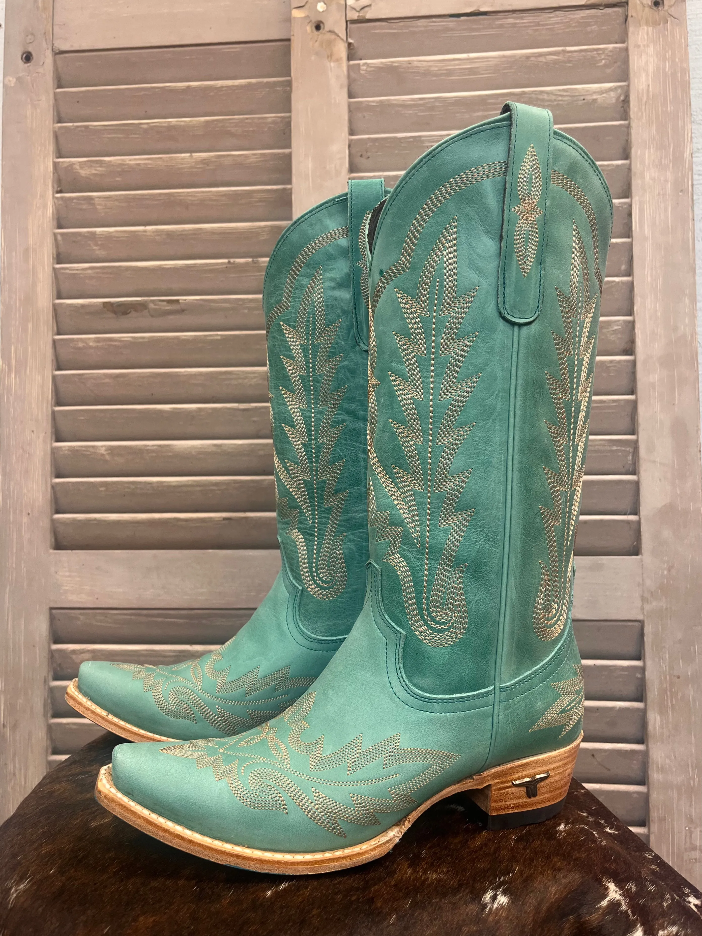 Lane Boots Women’s Taos Turquoise Lexington Cowgirl Boots LB0488P