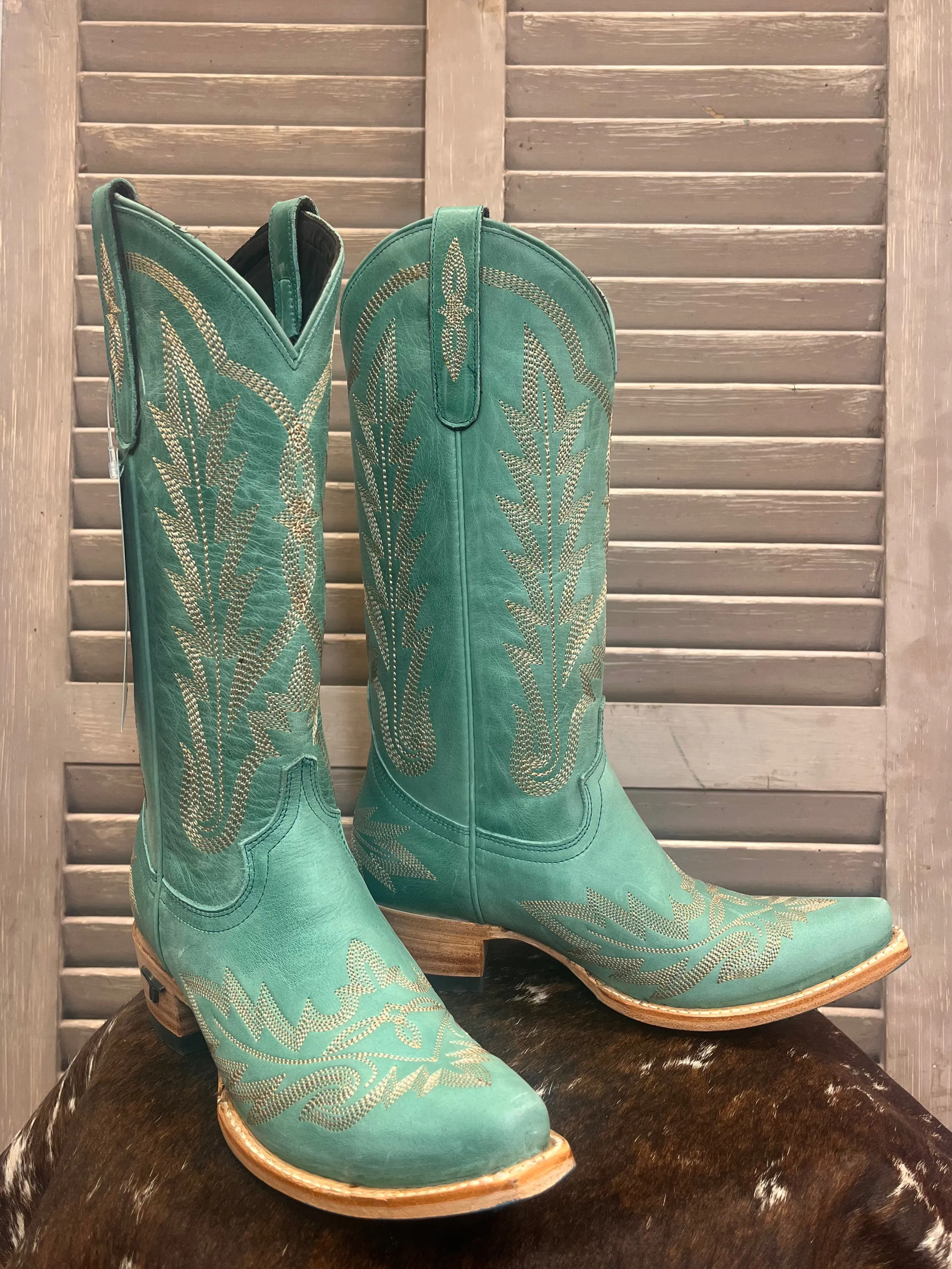 Lane Boots Women’s Taos Turquoise Lexington Cowgirl Boots LB0488P