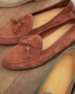 Light Tan Suede Callista Loafers - Formal Shoes - SS23