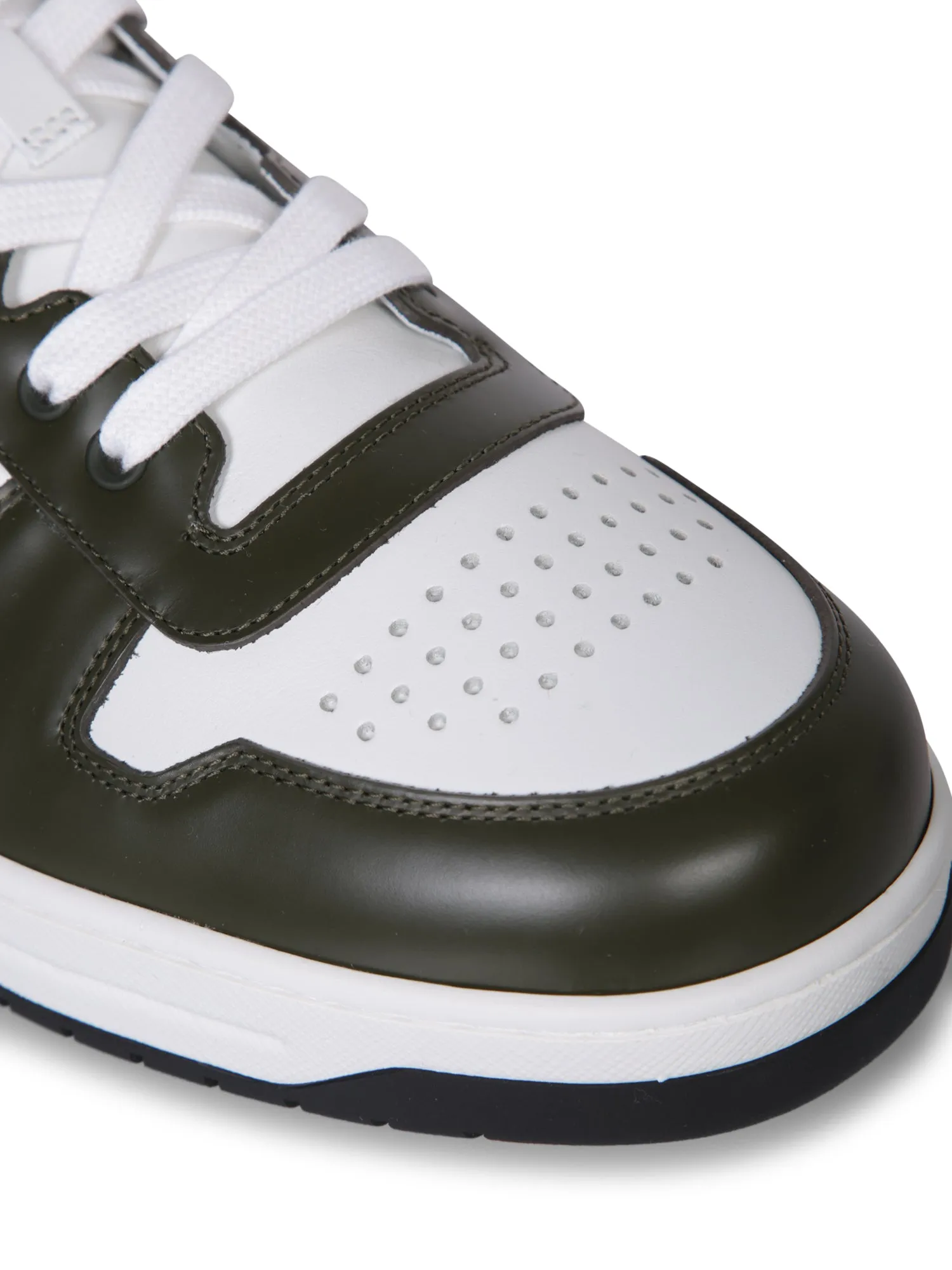 Logo Sneakers White and Green