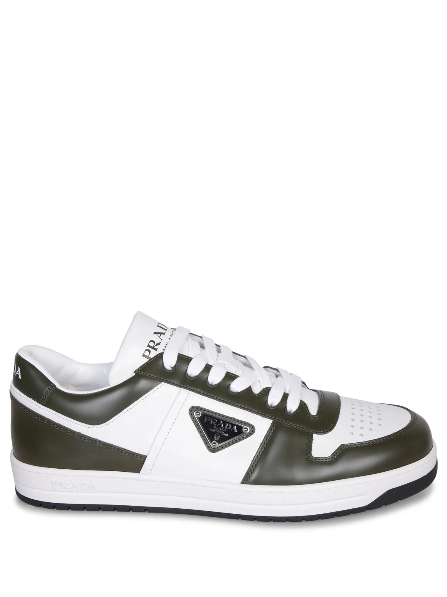 Logo Sneakers White and Green