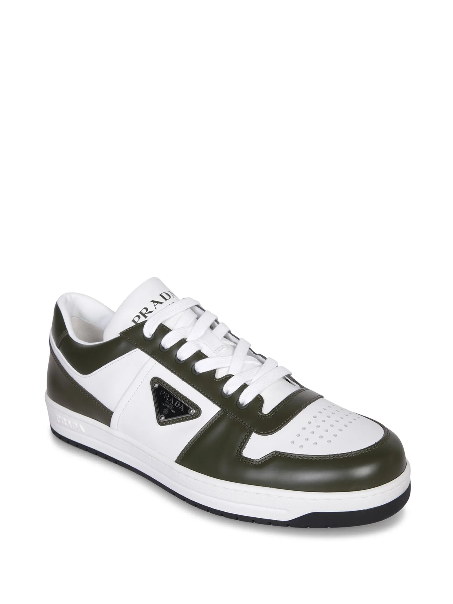 Logo Sneakers White and Green