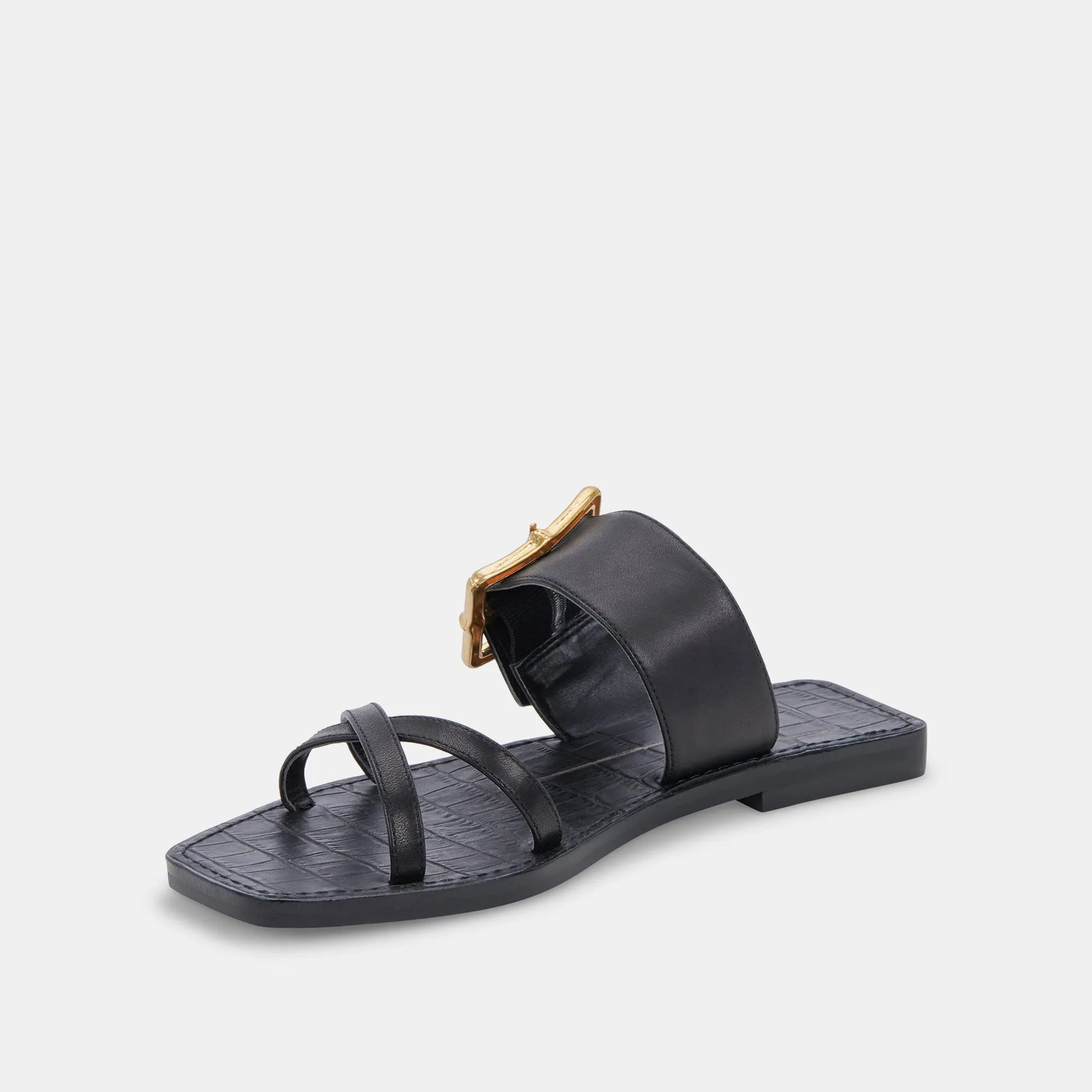 LOWYN SANDALS BLACK LEATHER