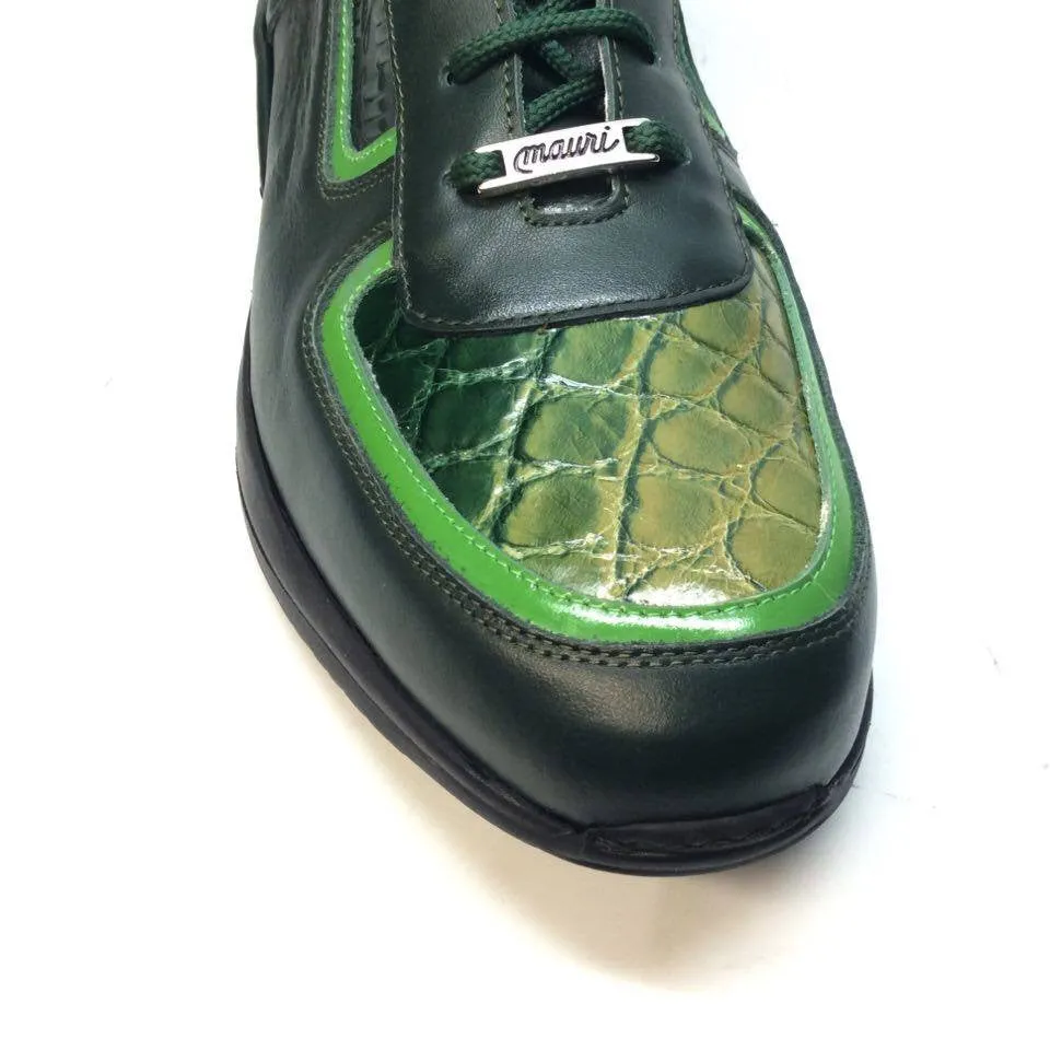 Mauri M711/2 Forest Green Alligator/Nappa/Patent Sneakers