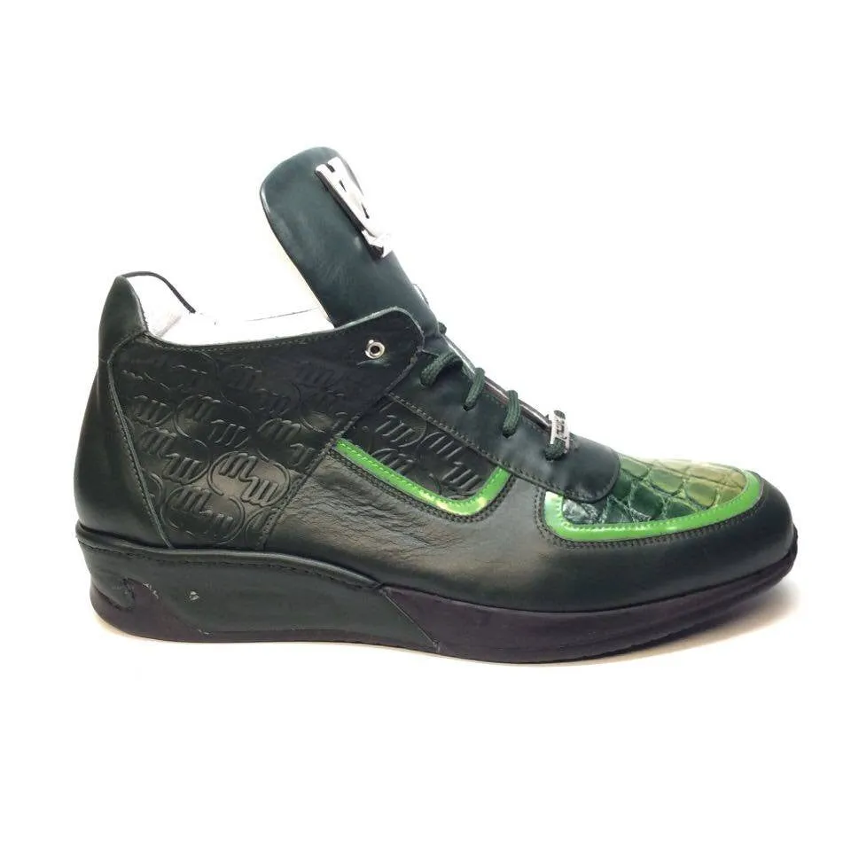 Mauri M711/2 Forest Green Alligator/Nappa/Patent Sneakers