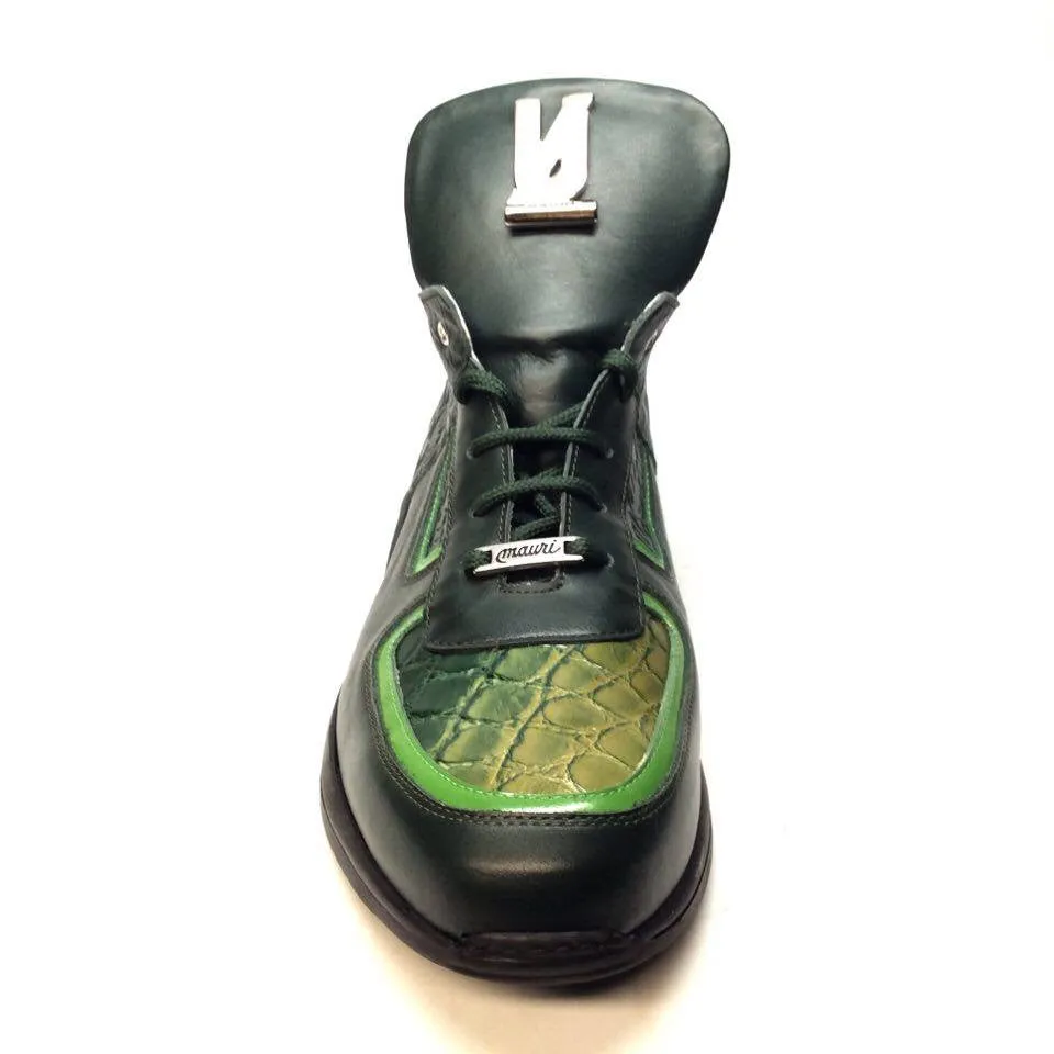 Mauri M711/2 Forest Green Alligator/Nappa/Patent Sneakers