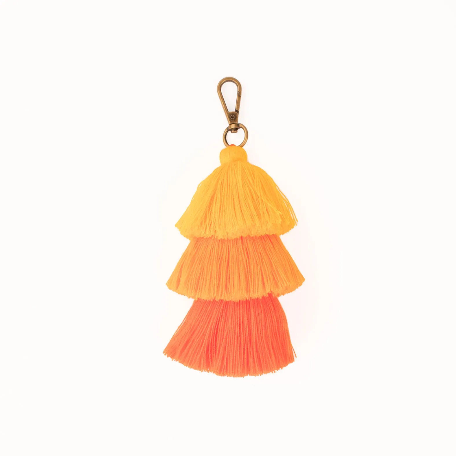MK221592 - Skull Black & Orange Tassel [Leather Bag Accessory]