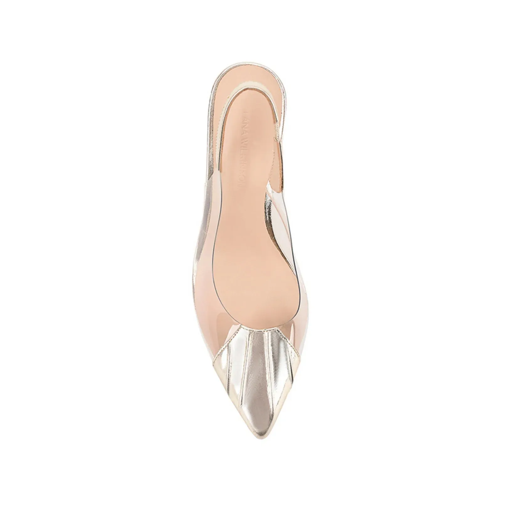 REMI SLINGBACK HEEL PUMP - GOLD