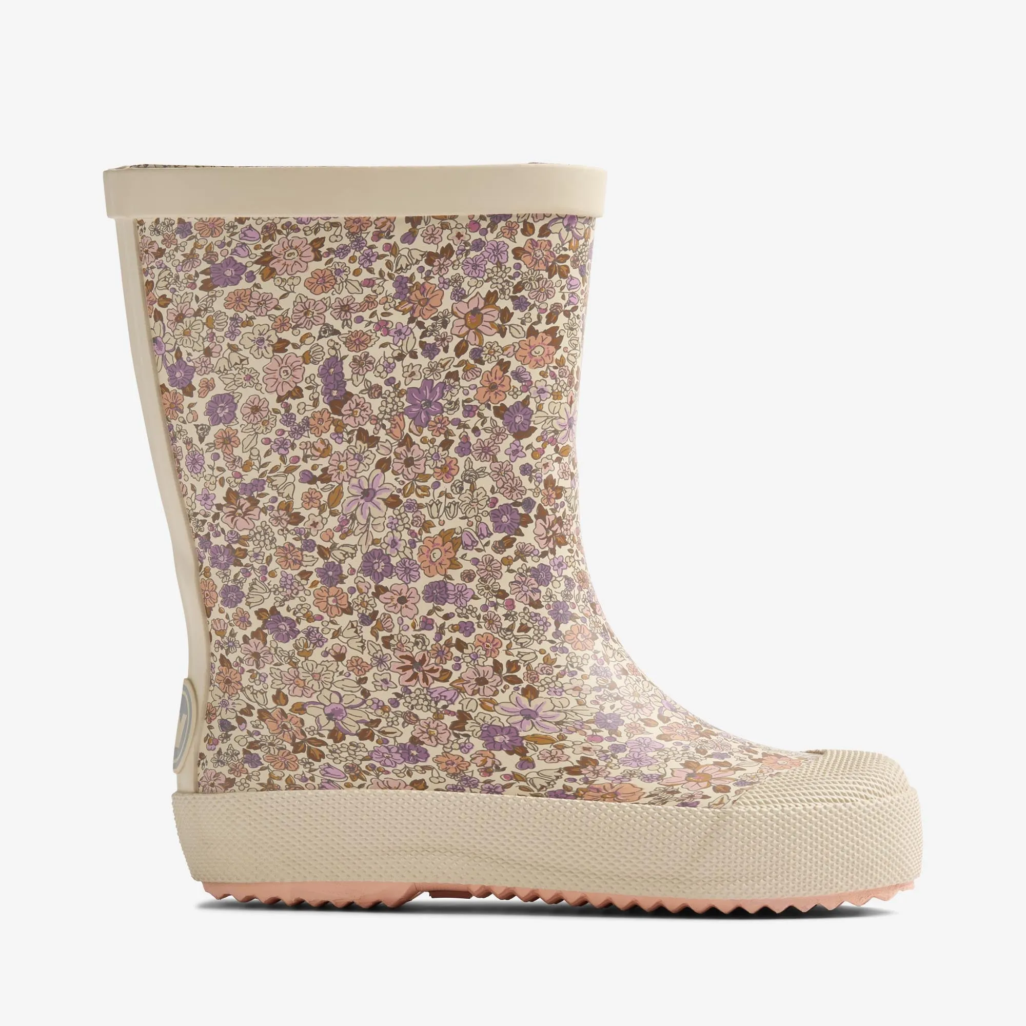 Rubber Boot Muddy - lilac flower meadow
