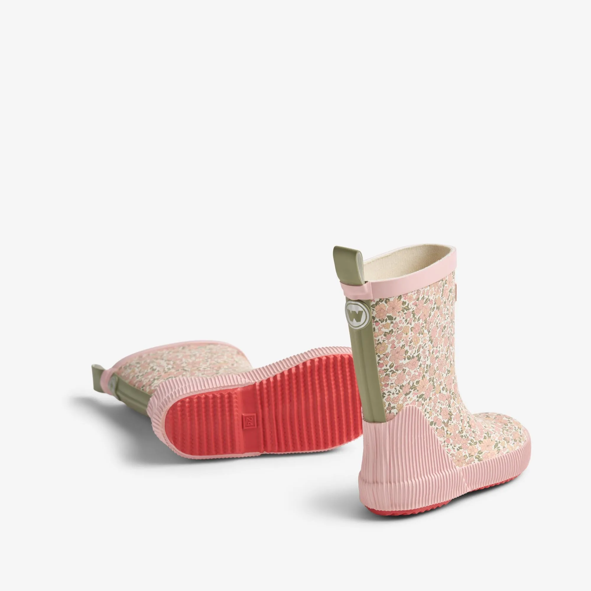 Rubber Boot Welly - ivory flower meadow