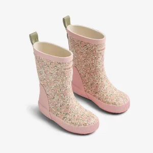 Rubber Boot Welly - ivory flower meadow