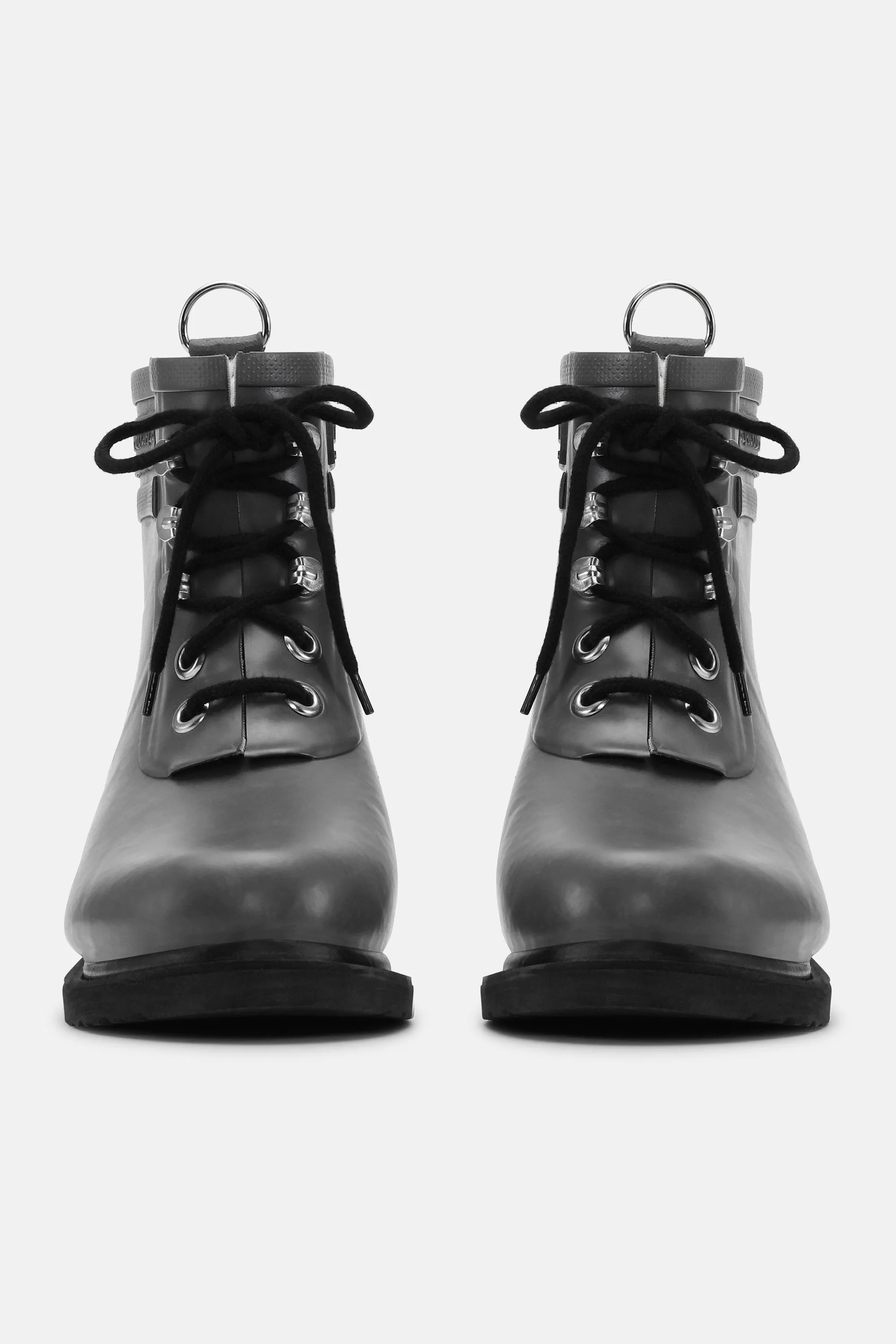 Short Rubber Boots - Grey