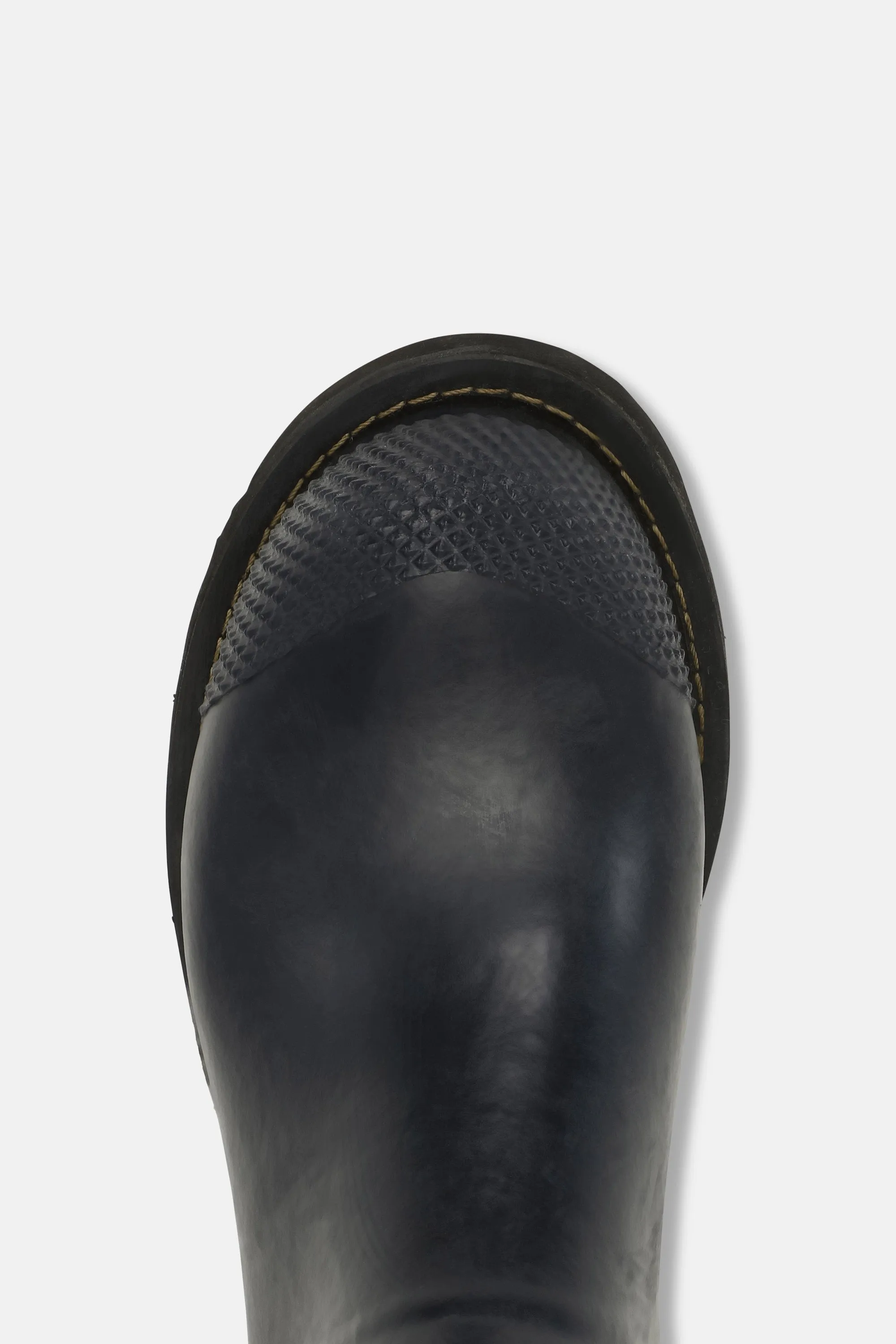 Short Rubber Boots With High Heel - Dark Indigo