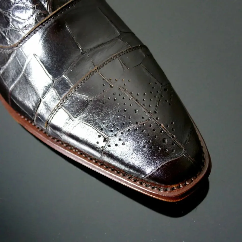 Snakeskin Chic Vintage Chelsea Boots