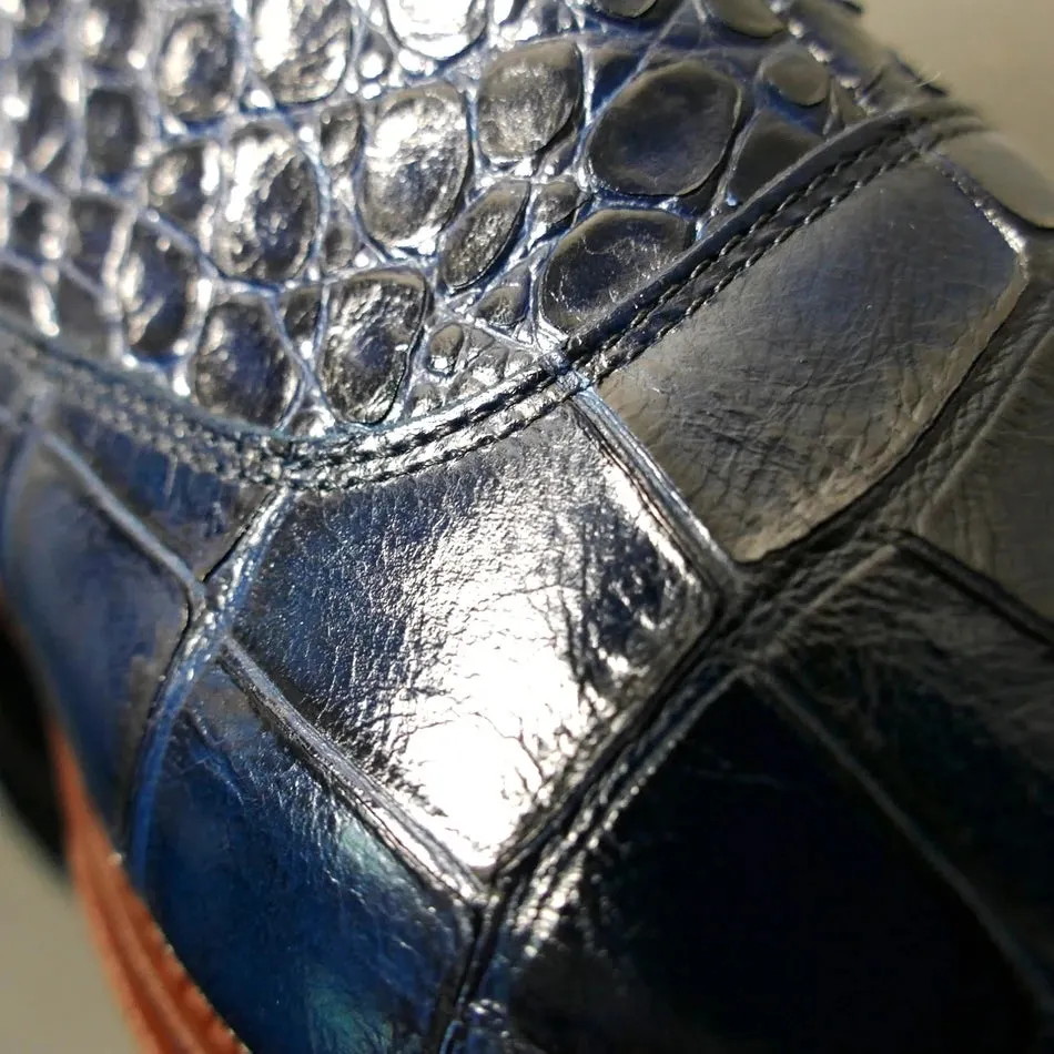 Snakeskin Chic Vintage Chelsea Boots