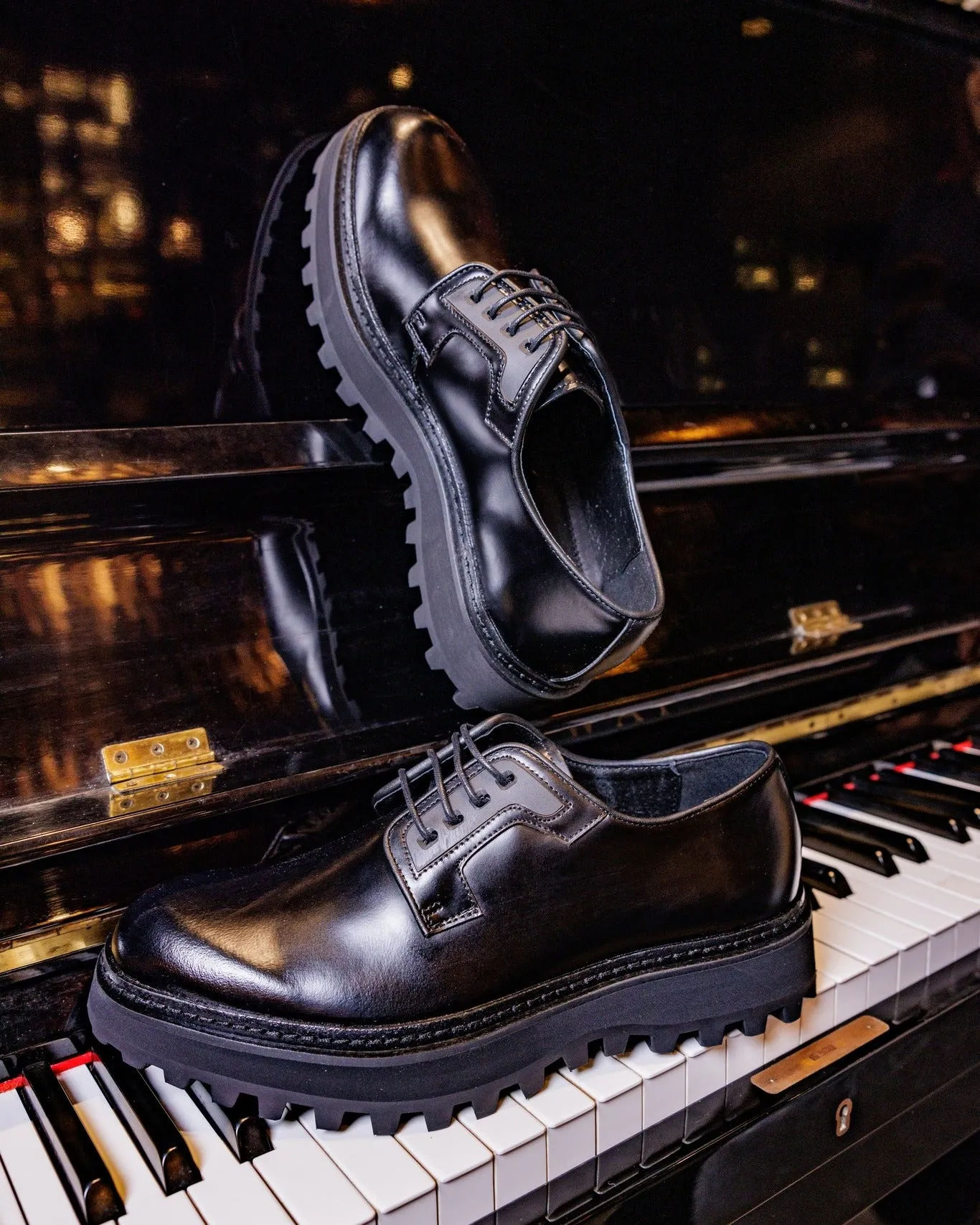 Tim Black Calf Leather