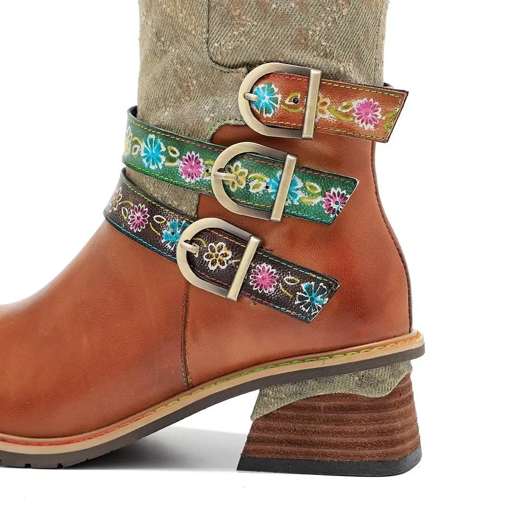 Veltique Chic High-Zip Boots