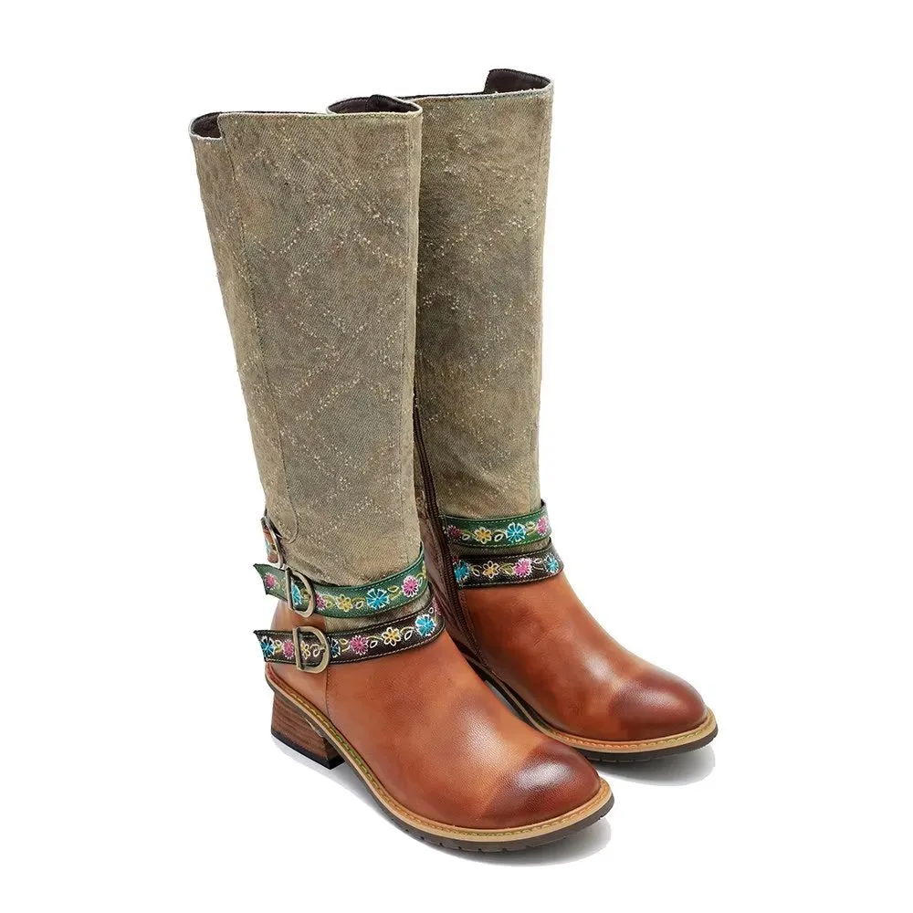 Veltique Chic High-Zip Boots
