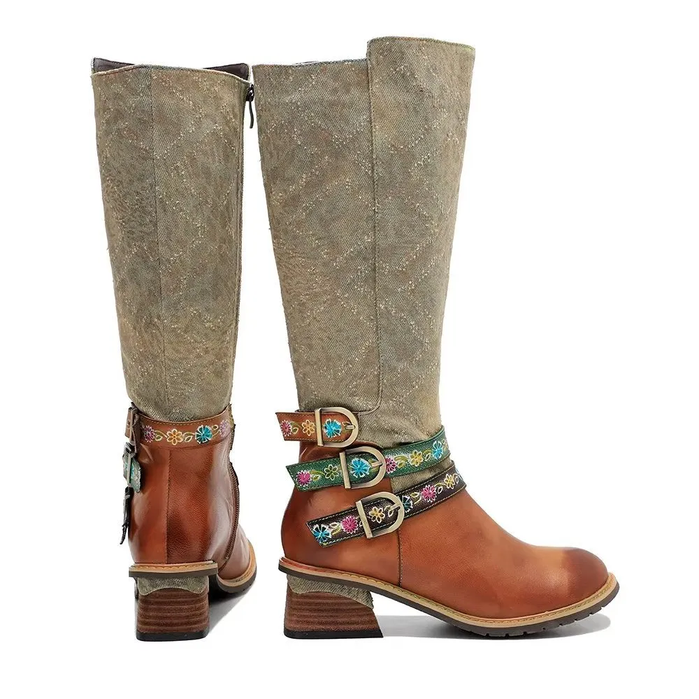 Veltique Chic High-Zip Boots