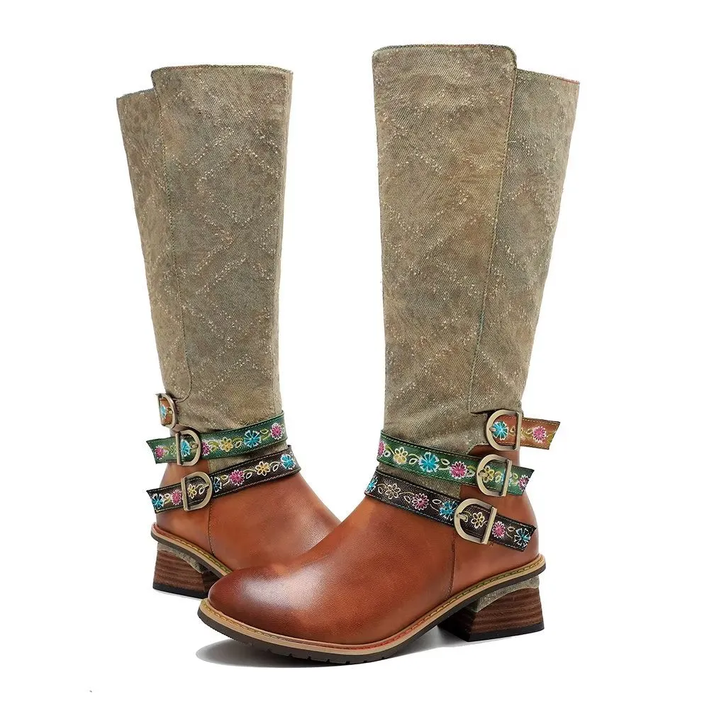 Veltique Chic High-Zip Boots