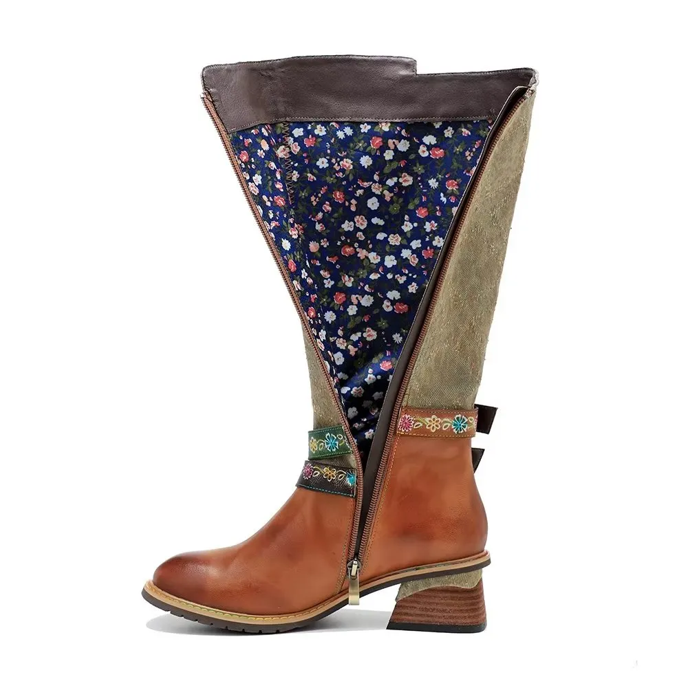 Veltique Chic High-Zip Boots