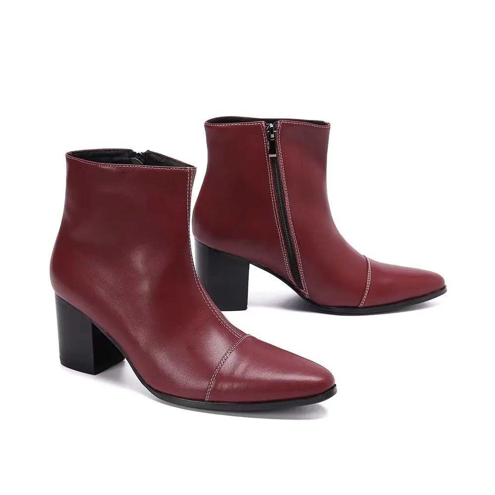 Veltique Chic Zip Booties