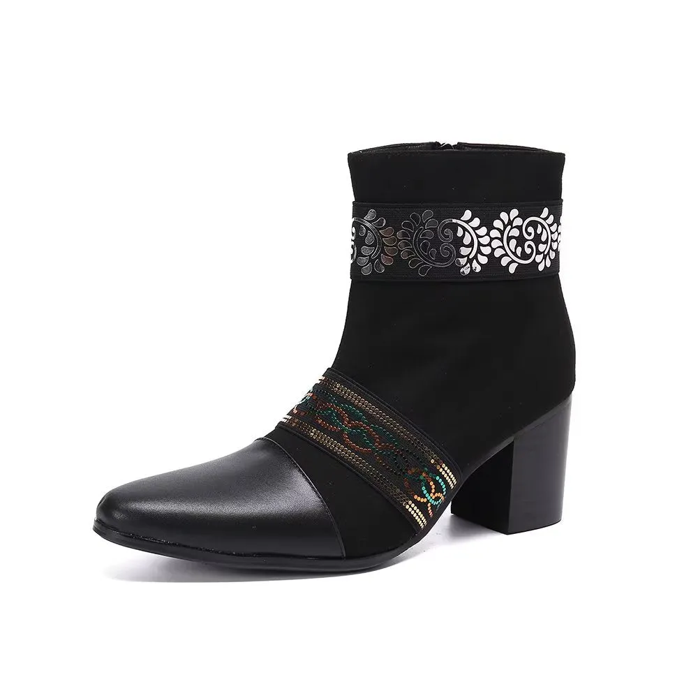 Veltique Chic Zip Booties