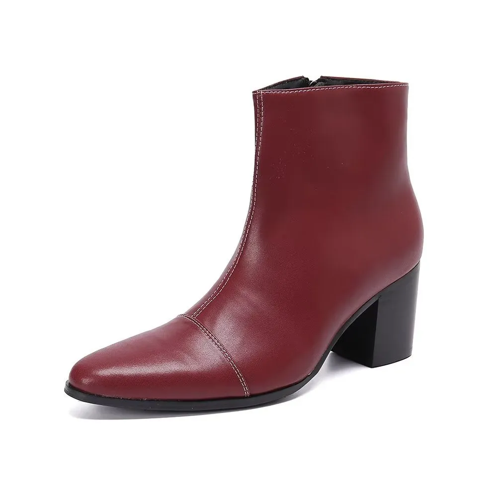 Veltique Chic Zip Booties