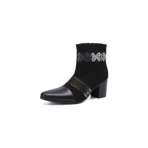 Veltique Chic Zip Booties