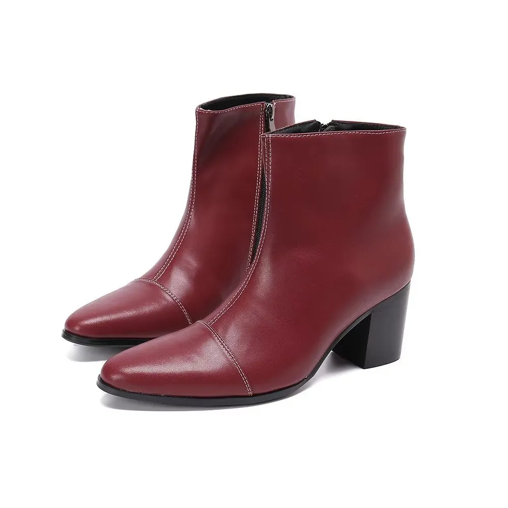 Veltique Chic Zip Booties