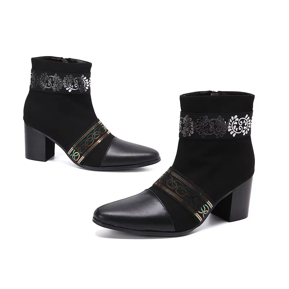 Veltique Chic Zip Booties